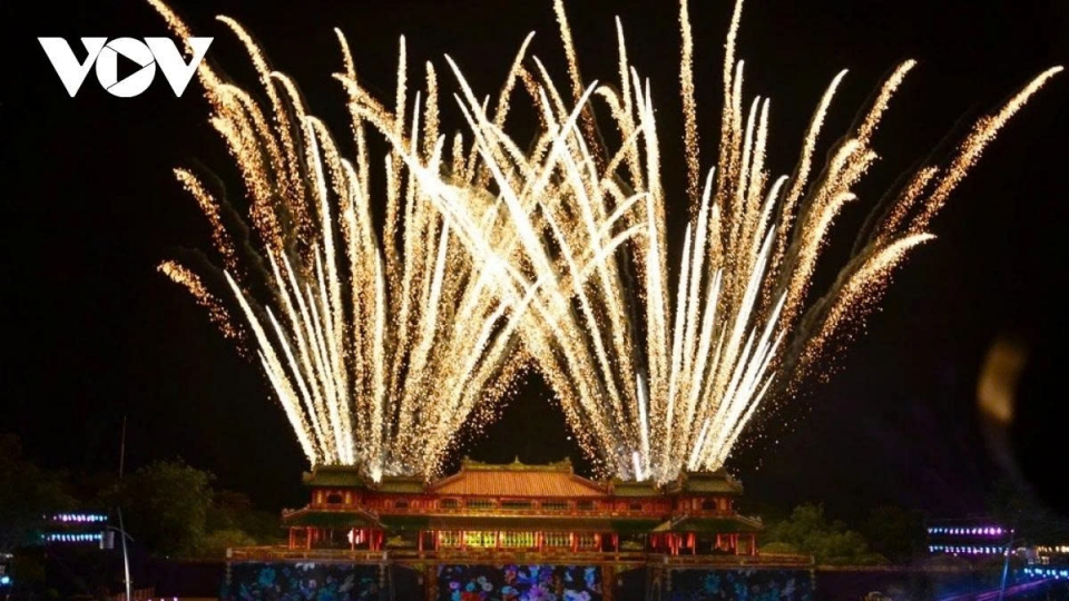 Hue lights up with high-altitude fireworks on National Day Sept. 2